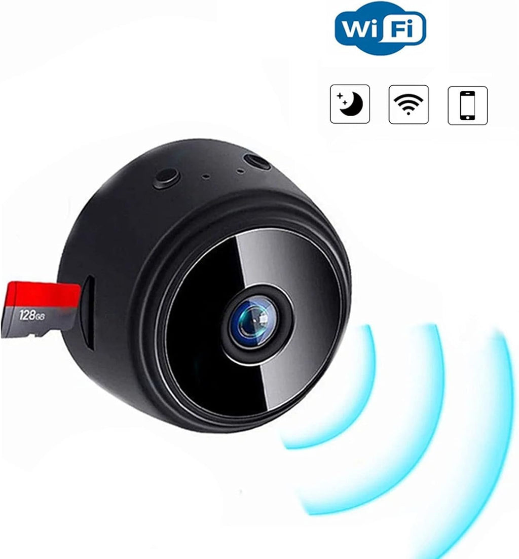 A9 Mini Camera – 1080P HD, magnetic back, compact and discreet for home security.