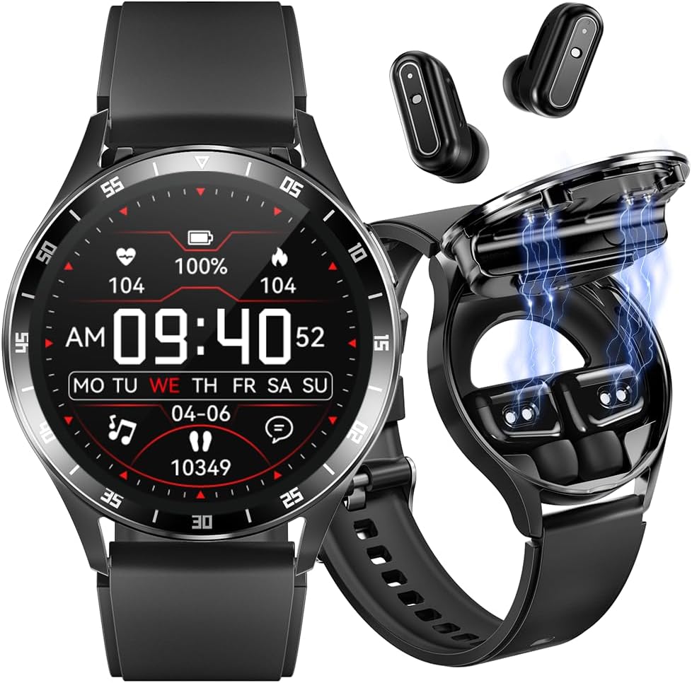 X7 Smart Watch with built-in earbuds, fitness tracking, heart rate, and sleep monitoring.