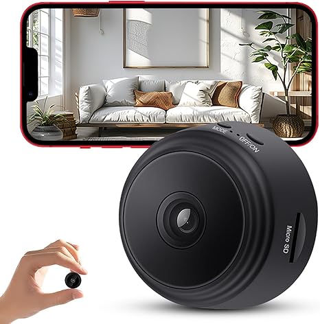 A9 Mini Camera – 1080P HD, magnetic back, compact and discreet for home security.