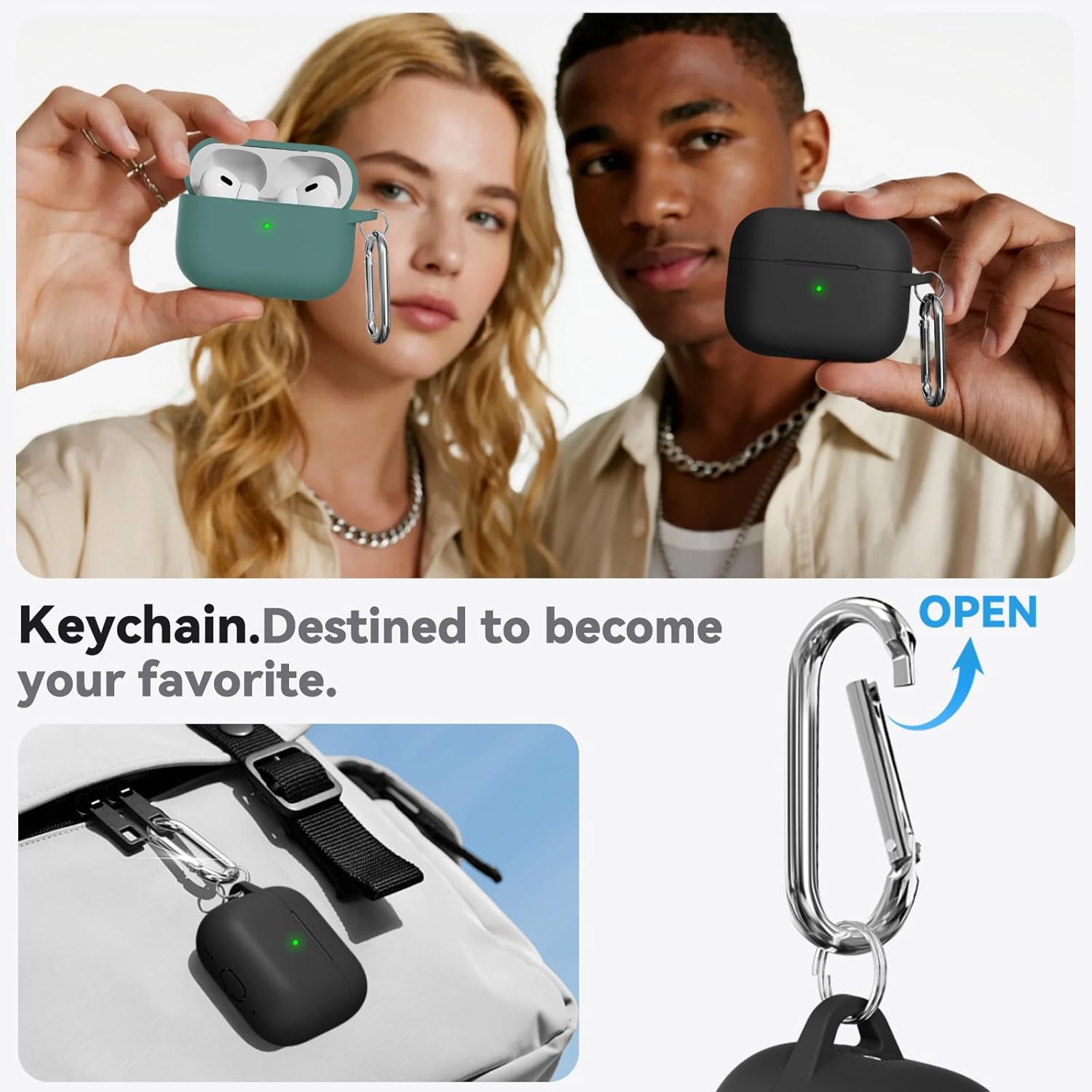 The second version of Apple AirPods come with a MagSafe charging case that plugs into a USB port.