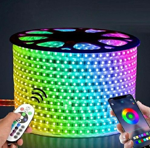 30Ft RGB Neon Rope Lights, Music Sync, IP65 Waterproof, APP/Remote Control, Indoor/Outdoor Decor